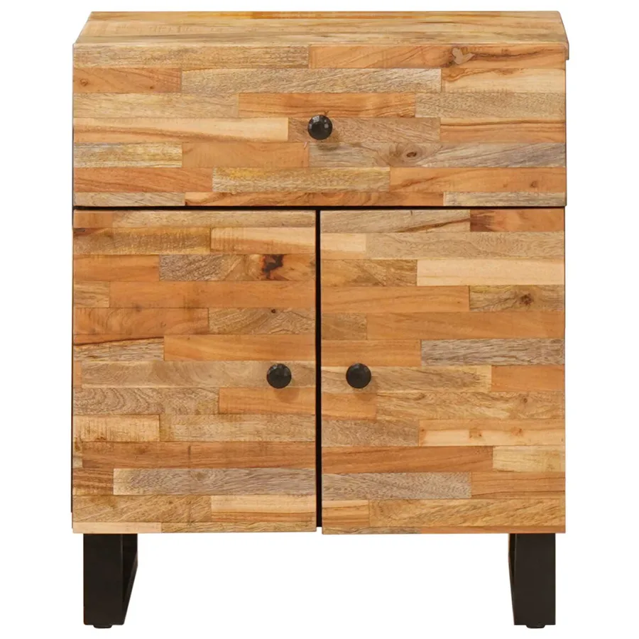 Armoire de lit Marron 50 x 33 x 60 cm Bois de mangue massif - 3
