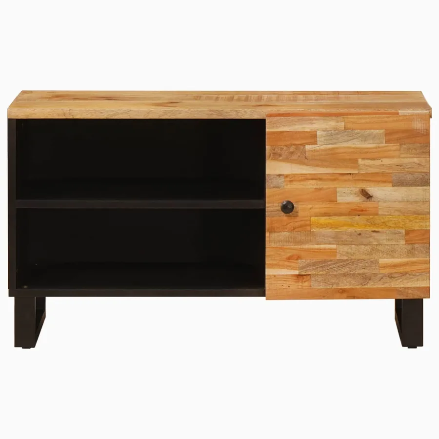 Meuble TV Marron 80 x 33 x 46 cm Bois de mangue massif - 3