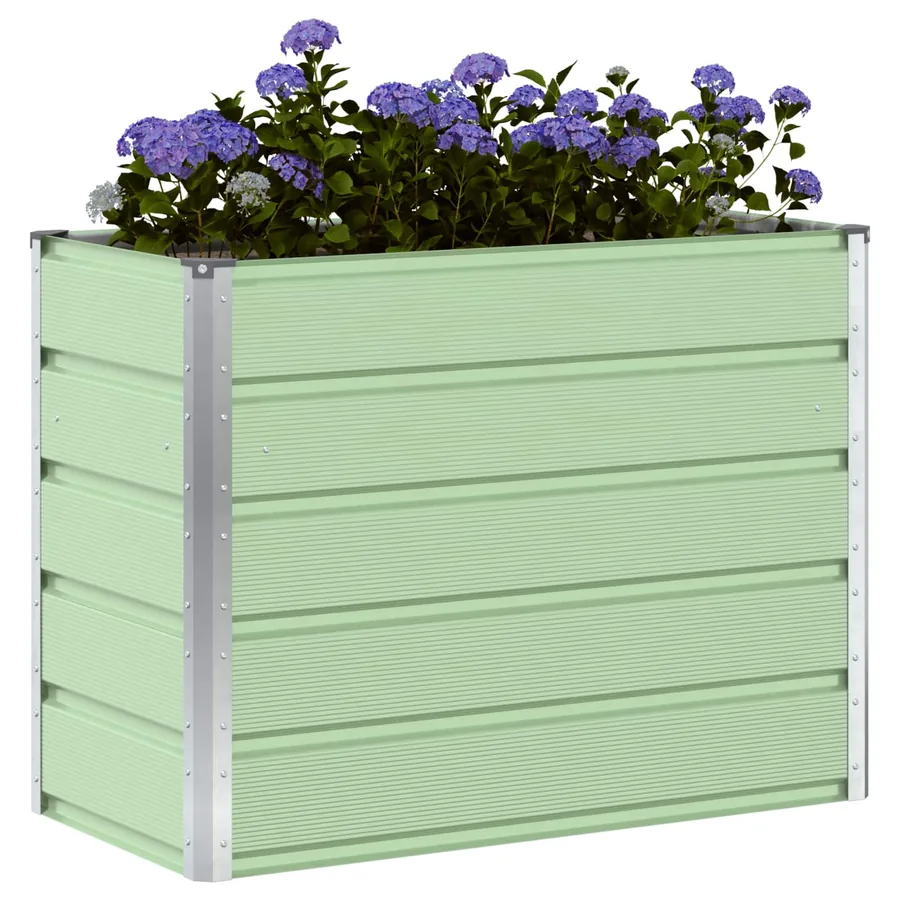 Jardinière Vert pastel 100 x 50 x 77 cm Acier galvanisé - 3