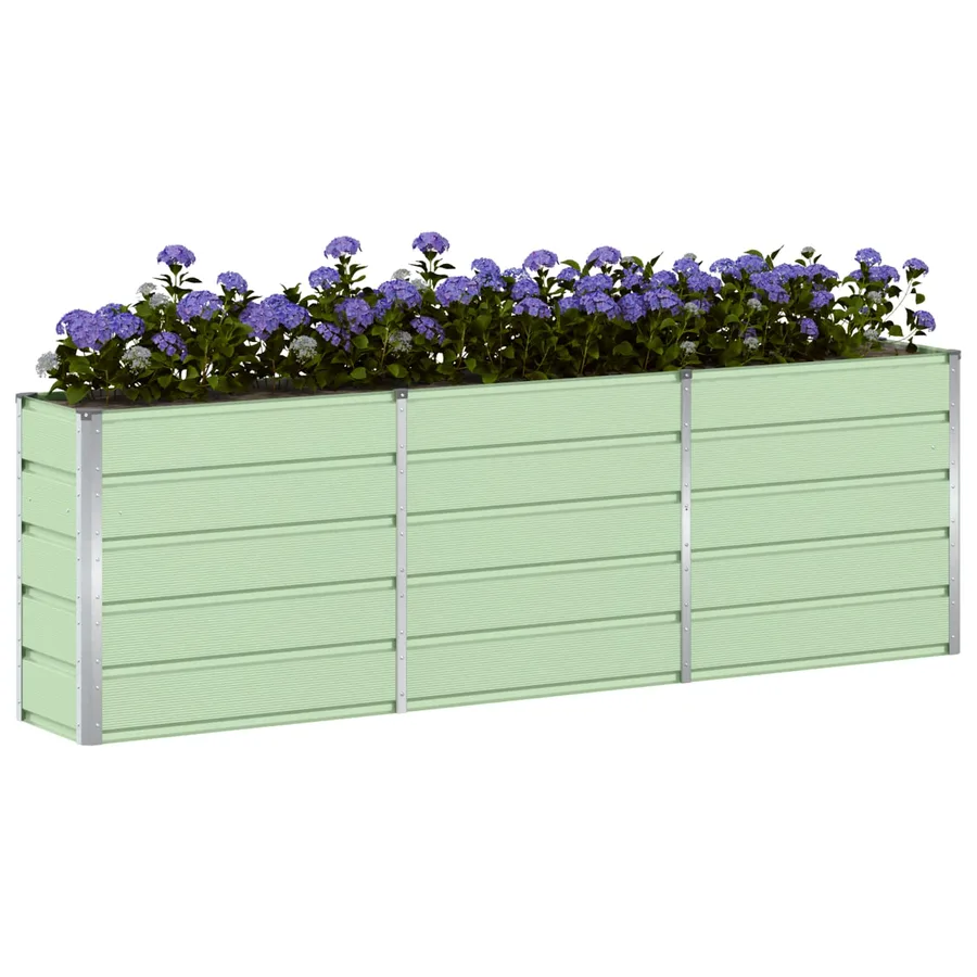 Jardinière Vert 240 x 40 x 75 cm Acier - 3