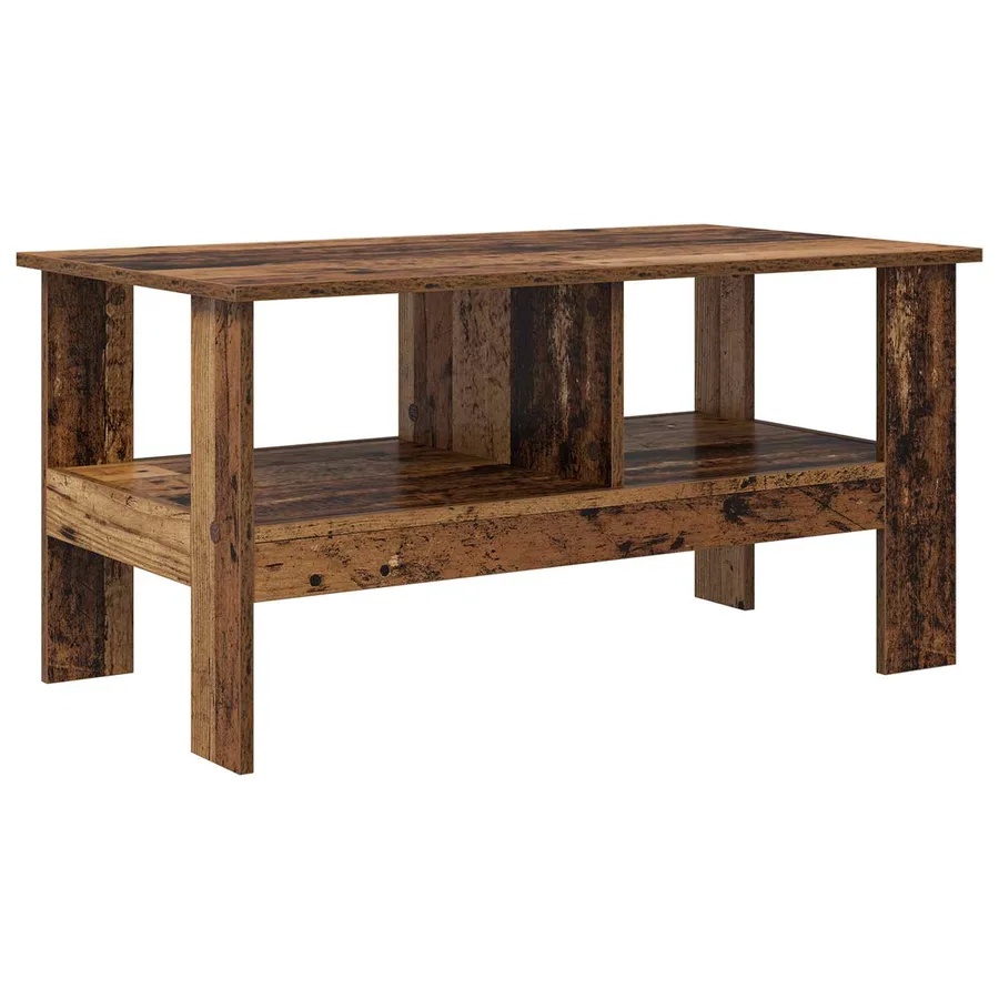 Table basse Bois ancien 90 x 50 x 45 cm Bois d'ingénierie - 2