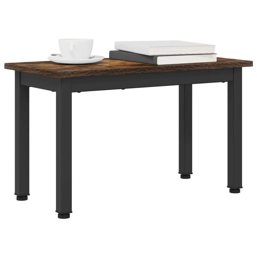 Table basse Chêne Fumé 60 x 30 x 36 cm Bois d'ingénierie - 3