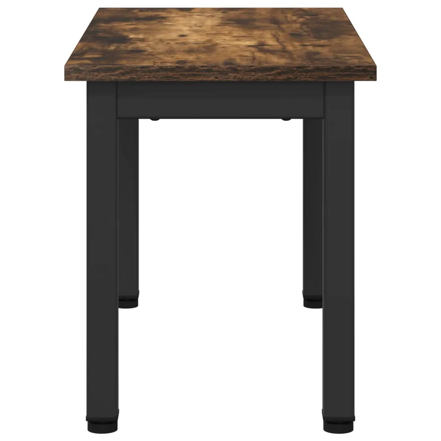 Table basse Chêne Fumé 60 x 30 x 36 cm Bois d'ingénierie - 6