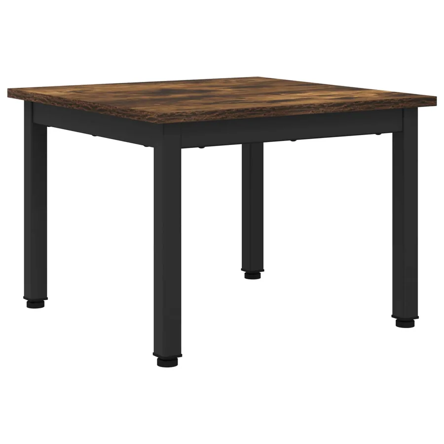 Table basse Chêne Fumé 50 x 50 x 36 cm Bois d'ingénierie - 2