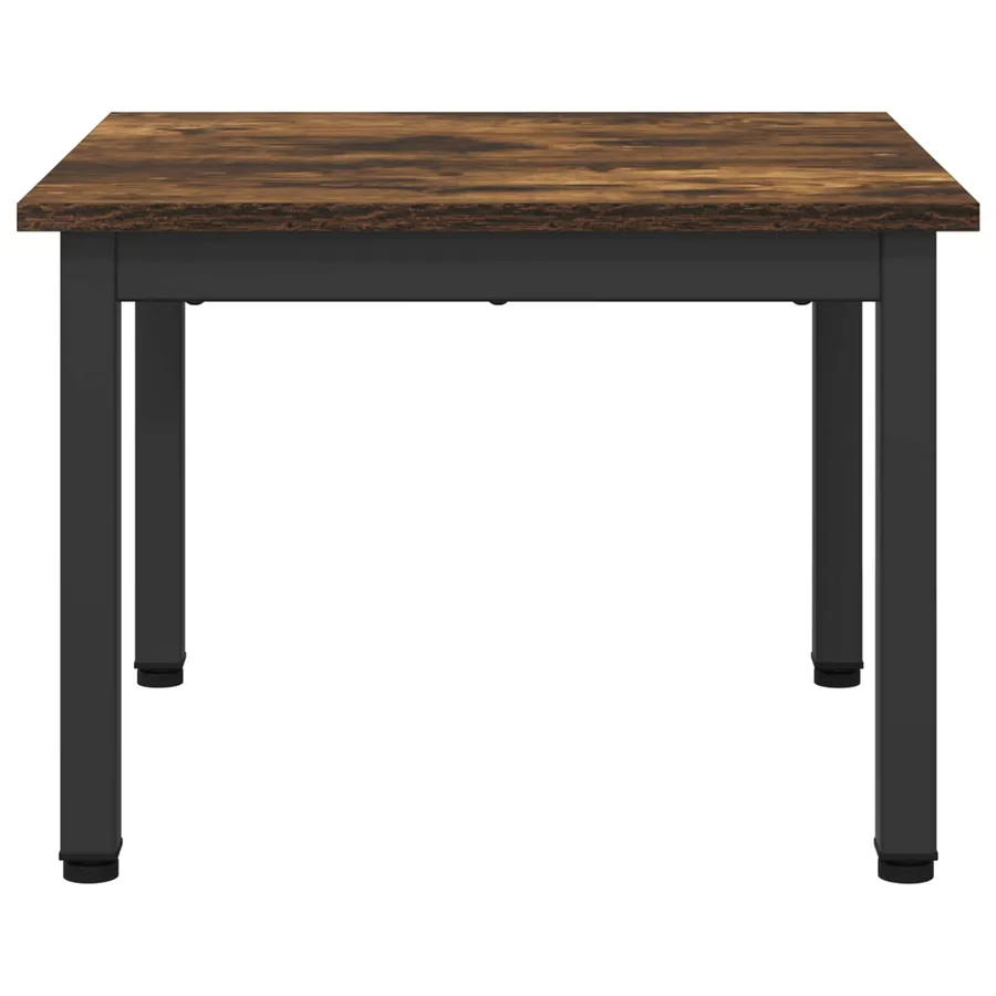 Table basse Chêne Fumé 50 x 50 x 36 cm Bois d'ingénierie - 5
