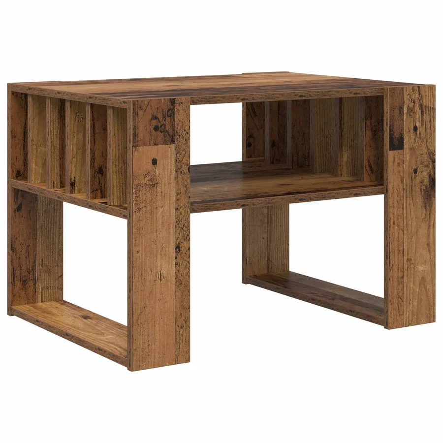 Table basse Bois ancien 66 x 49,5 x 45 cm Bois d'ingénierie - 2