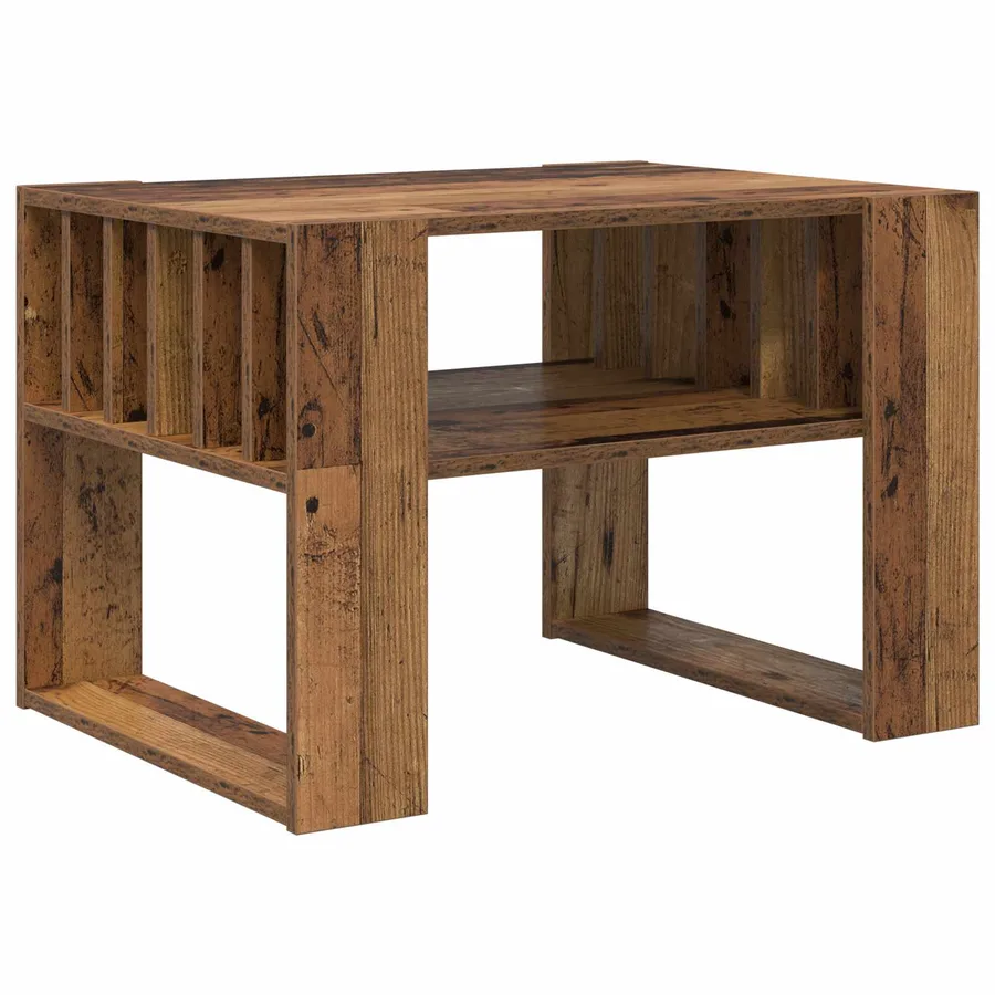 Table basse Bois ancien 66 x 49,5 x 45 cm Bois d'ingénierie - 7