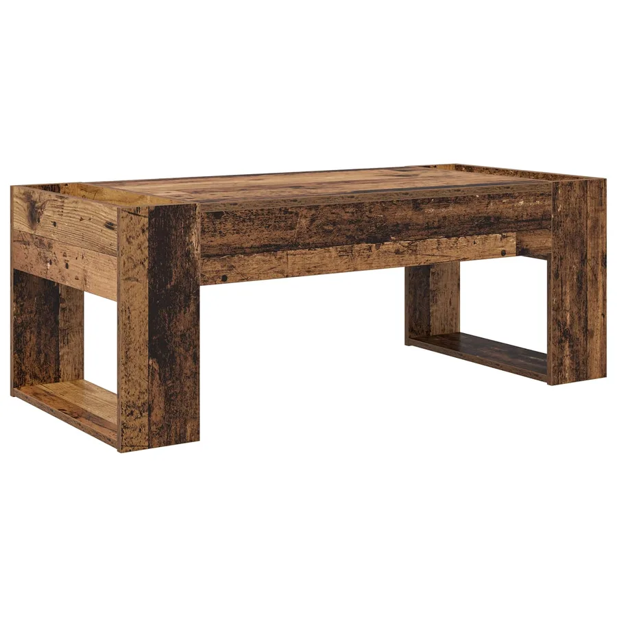 Table basse Bois ancien 110 x 50 x 41 cm Bois d'ingénierie - 2