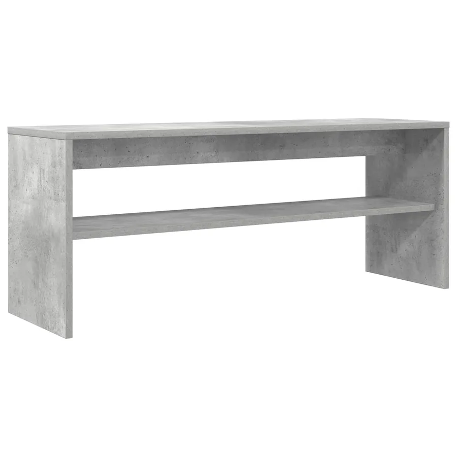 Meuble TV Gris béton 100 x 30 x 40 cm Bois d'ingénierie - 2