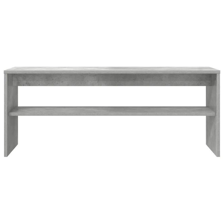 Meuble TV Gris béton 100 x 30 x 40 cm Bois d'ingénierie - 5