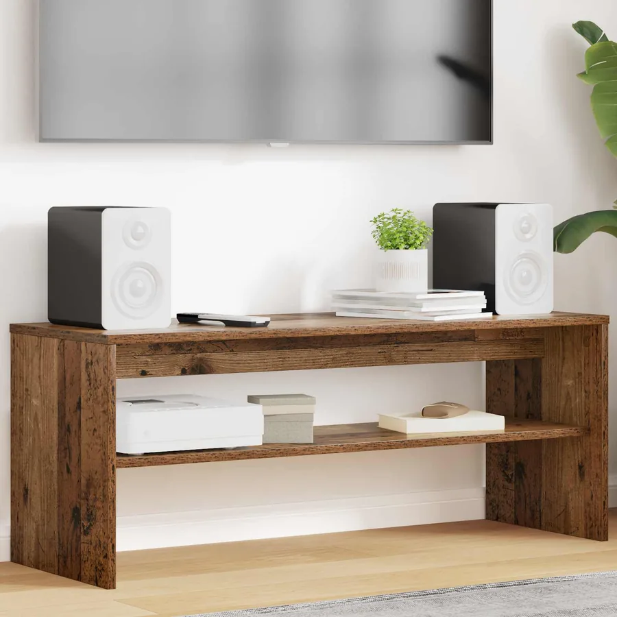 Meuble TV Bois ancien 100 x 35 x 40 cm Bois d'ingénierie