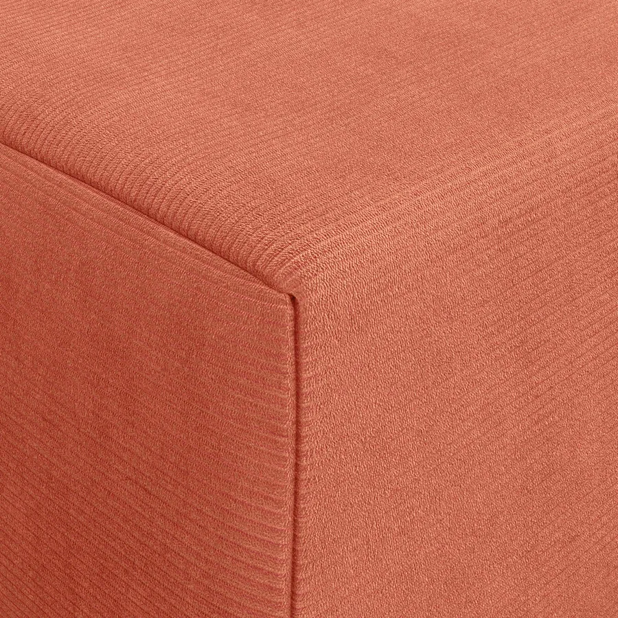 Canapé-lit pliable Rouge orange 120 x 60 x 49 cm Tissu - 6