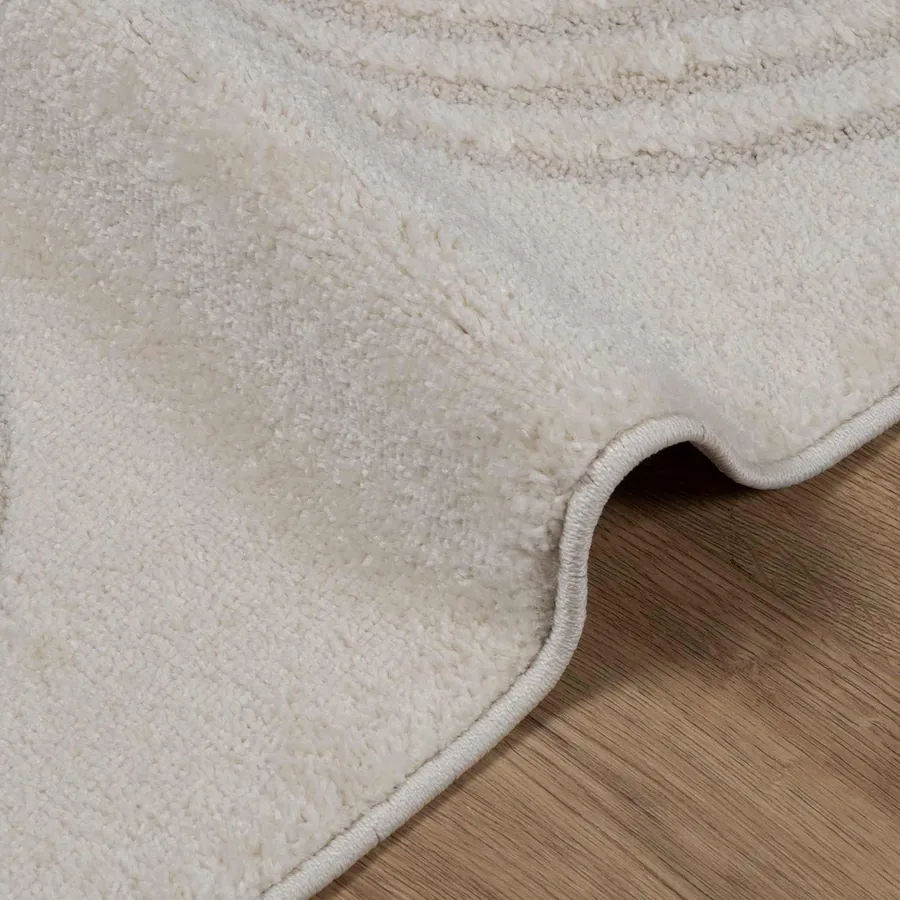 Tapis de surface GALATI Crème 200 x 80 cm Polyester - 5