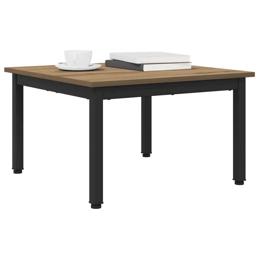 Table basse Chêne artisan 60 x 60 x 36 cm Bois d'ingénierie - 3