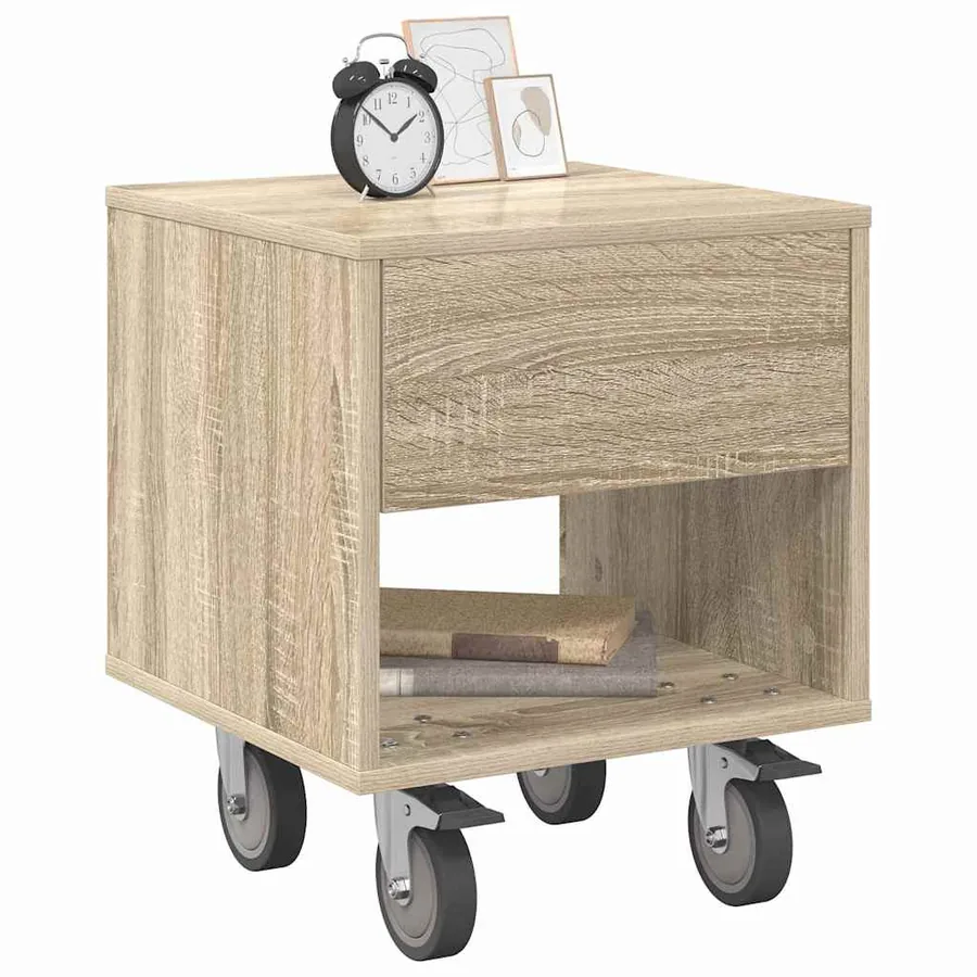 Table de chevet 2 pcs Chêne Sonoma 40,5 x 40 x 48 cm - 3