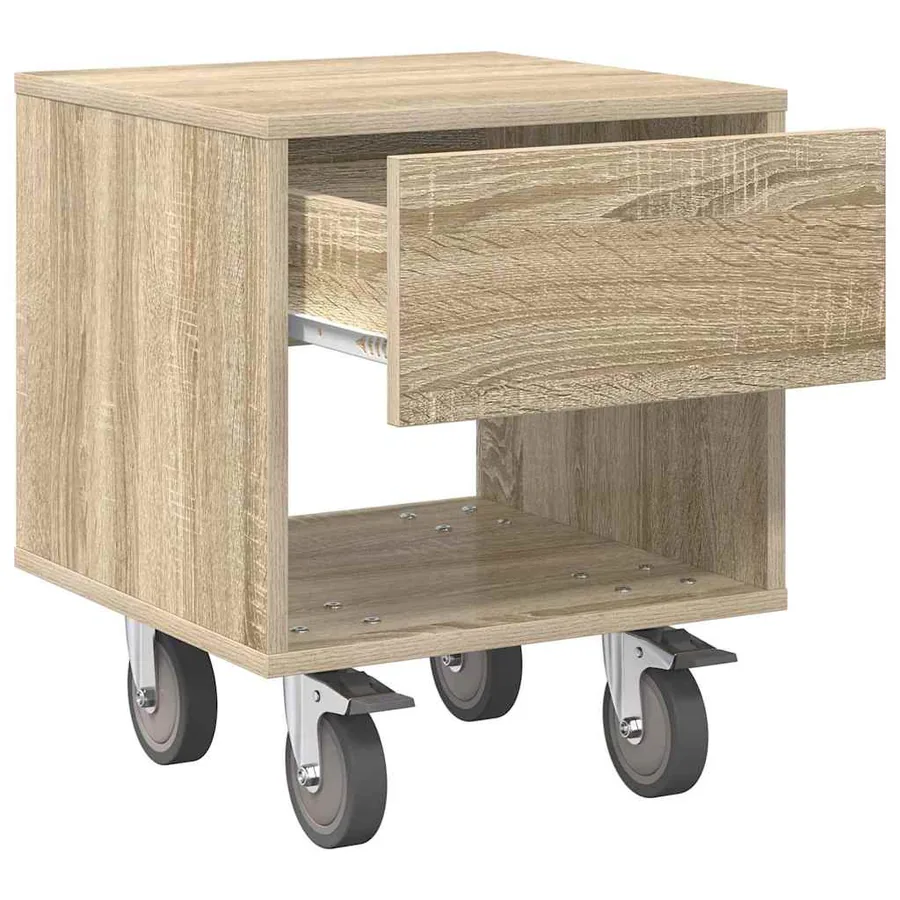 Table de chevet 2 pcs Chêne Sonoma 40,5 x 40 x 48 cm - 6