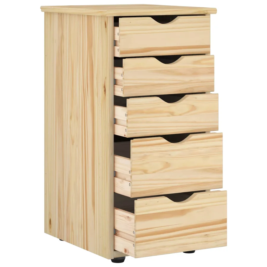 Armoire Marron 34 x 39 x 61,5 cm Bois de Pin Massif - 3