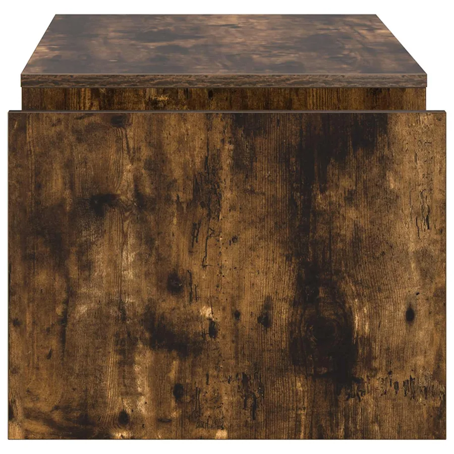 Table basse Chêne fumé 90 x 45 x 35 cm Bois d'ingénierie - 6