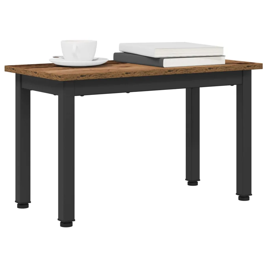 Table basse Bois ancien 60 x 30 x 36 cm Bois d'ingénierie - 3