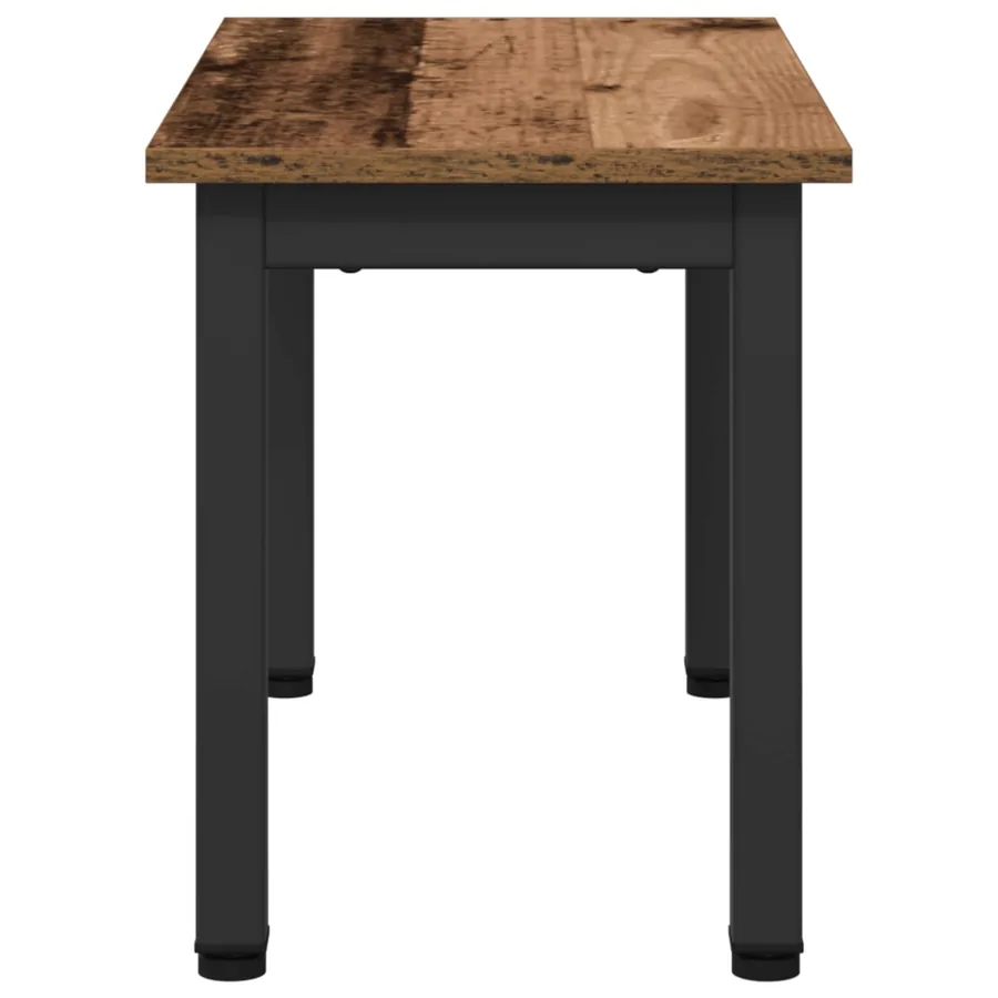 Table basse Bois ancien 60 x 30 x 36 cm Bois d'ingénierie - 6