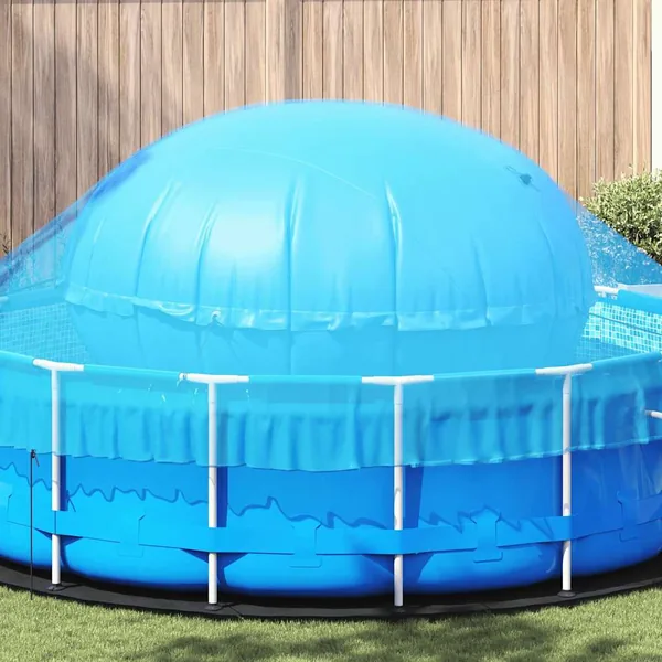 Coussin de piscine d'hiver Bleu Ø 220 x 140 cm PVC