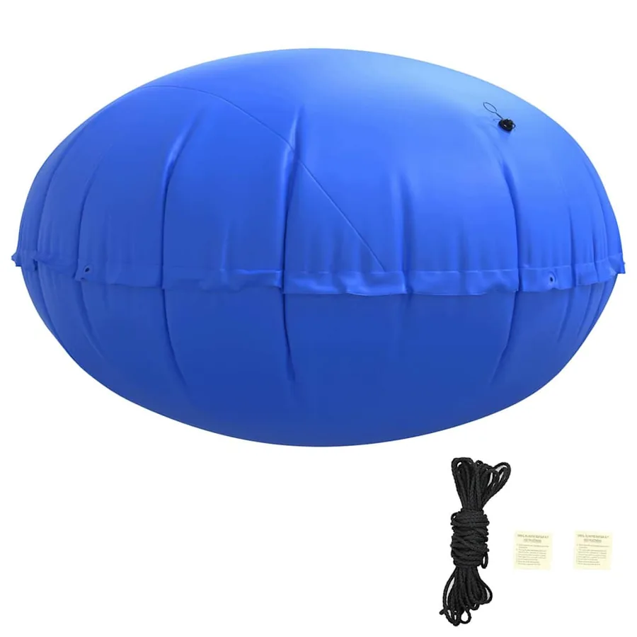Coussin de piscine d'hiver Bleu Ø 220 x 140 cm PVC - 2