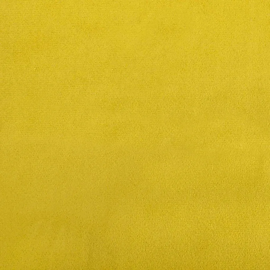 Cadre de lit d'angle Jaune 100 x 200 cm Velours - 13