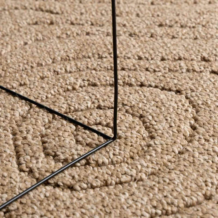 Tapis de surface Moiré AGIRA Naturel 280 x 200 cm Polyester - 5