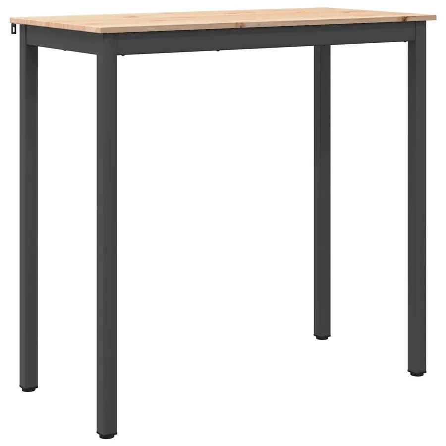 Table de bar Naturel 110 x 55 x 105 cm Bois de pin massif - 2