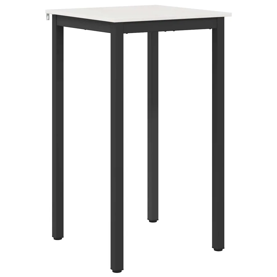 Table de bar Blanc 60 x 60 x 105 cm Bois de pin massif - 2
