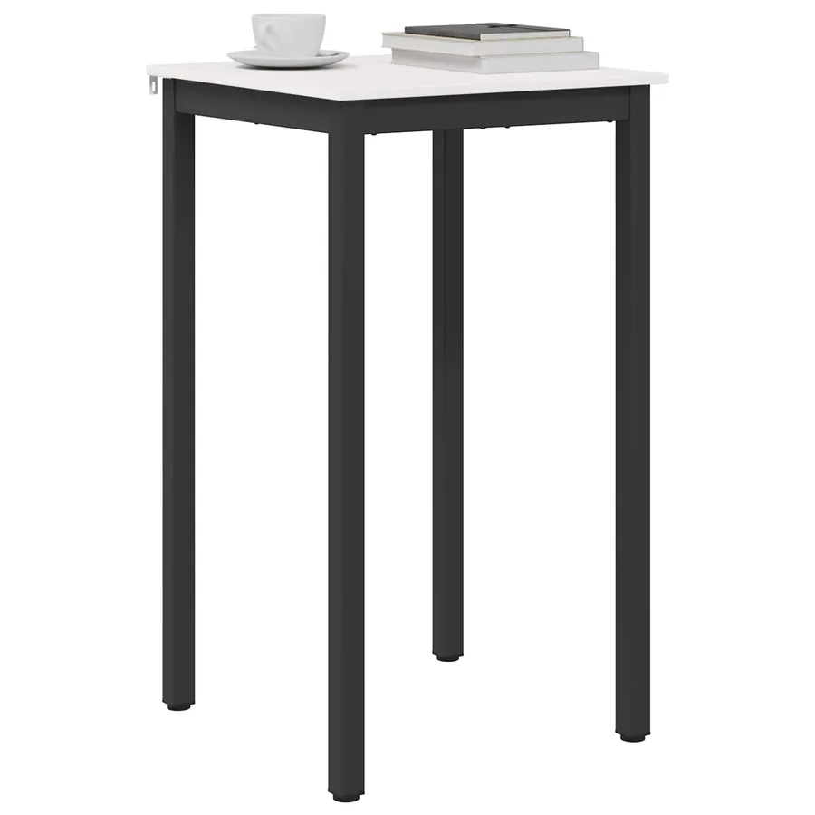 Table de bar Blanc 60 x 60 x 105 cm Bois de pin massif - 3