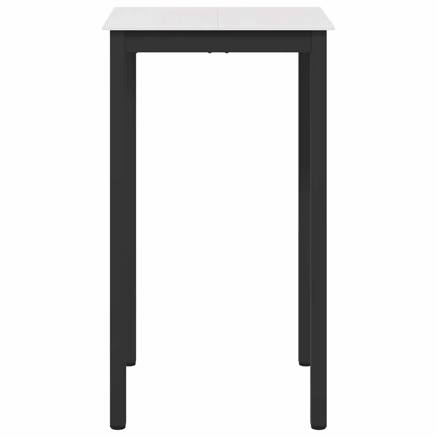 Table de bar Blanc 60 x 60 x 105 cm Bois de pin massif - 5