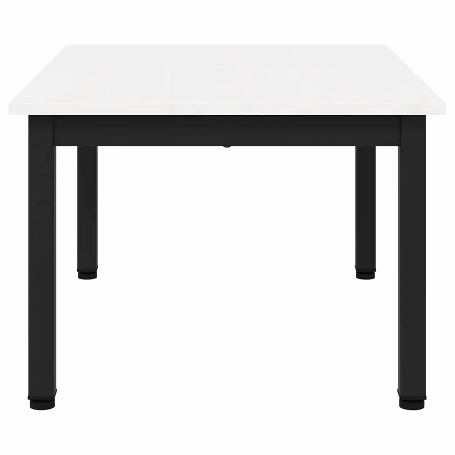 Table basse Blanc 70 x 50 x 36 cm Bois de pin massif - 6