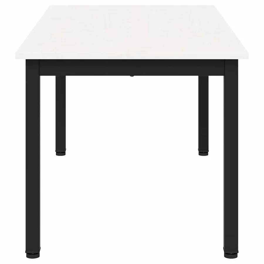 Table basse Blanc 100 x 50 x 45 cm Bois de pin massif - 6