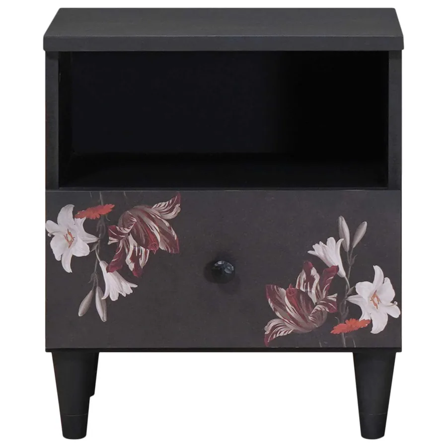 Table de chevet avec tiroir 2 pcs Marron 40 x 33 x 46 cm - 3