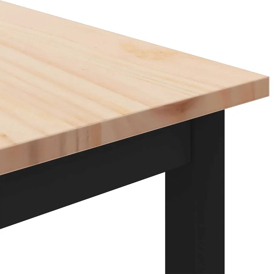 Table basse Naturel 40 x 40 x 36 cm Bois de pin massif - 7