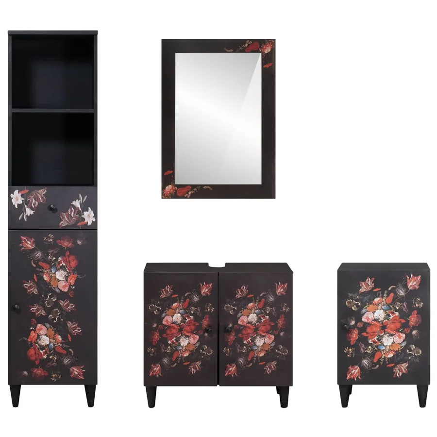 Ensemble de Meubles de Salle de Bain avec tiroir 4 pcs - 7