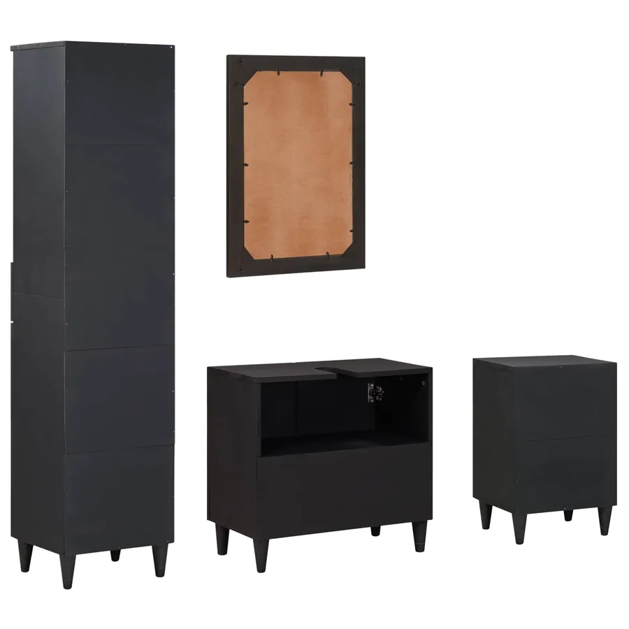 Ensemble de Meubles de Salle de Bain avec tiroir 4 pcs - 8