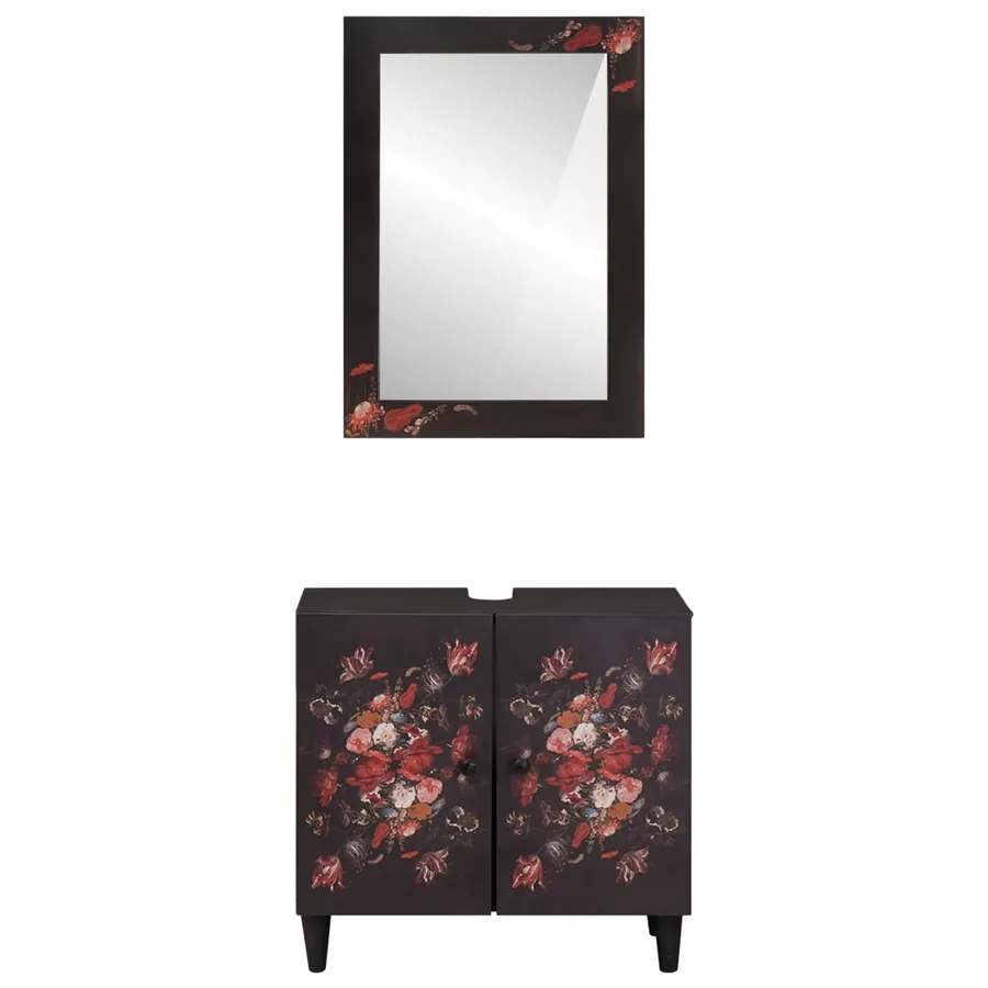 Ensemble de Meubles de Salle de Bain Montage mural 2 pcs - 5
