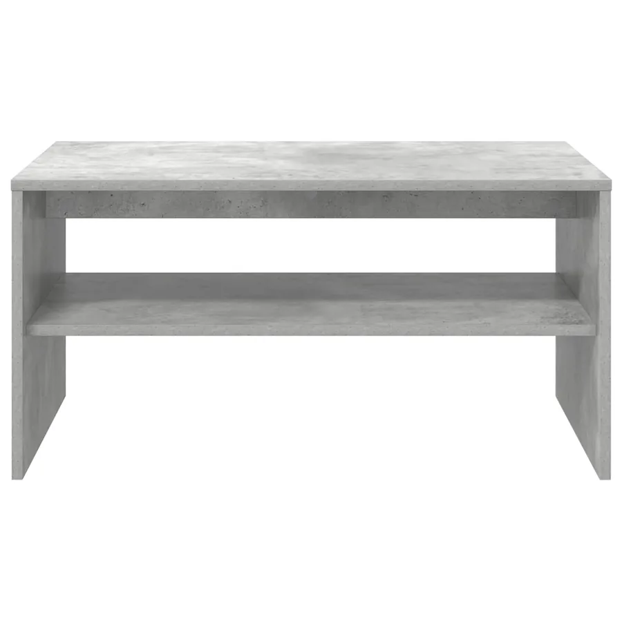Table basse Gris béton 80 x 50 x 40 cm Bois d'ingénierie - 5
