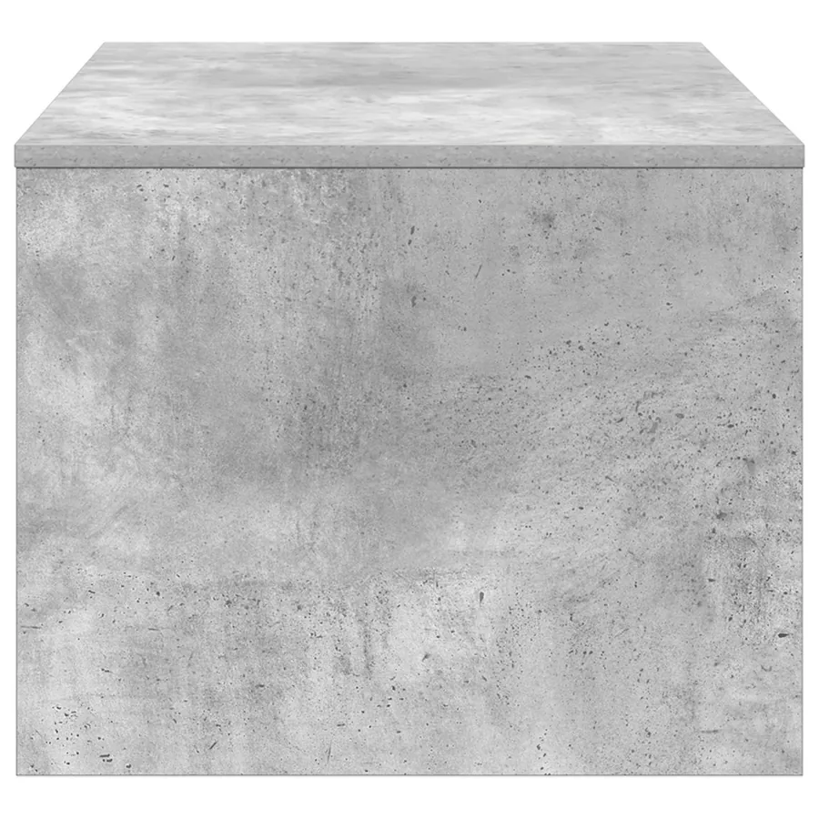 Table basse Gris béton 80 x 50 x 40 cm Bois d'ingénierie - 6
