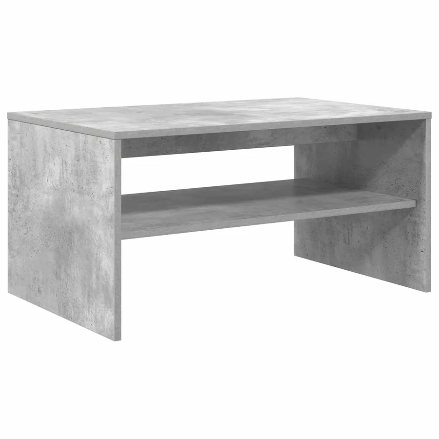 Table basse Gris béton 80 x 50 x 40 cm Bois d'ingénierie - 7