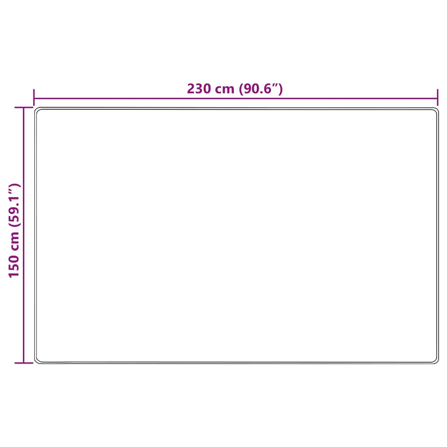 Coureur de Tapis MARSA Jaune 150 x 230 cm Polyester et PVC - 7