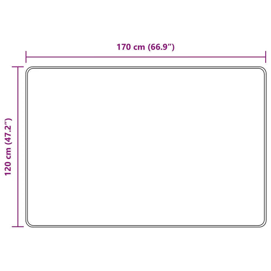 Coureur de Tapis MARSA Vert forêt 120 x 170 cm Polyester et PVC - 7