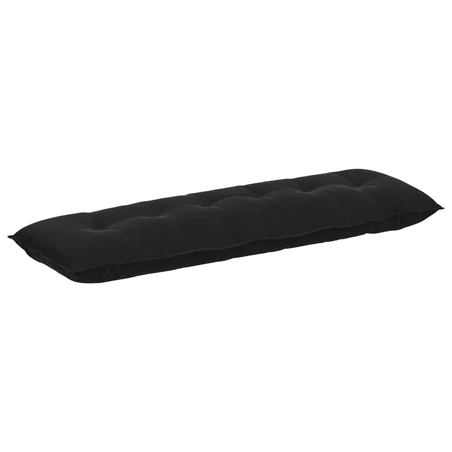 Coussin de Dos Noir 160 x 50 cm Tissu en velours côtelé - 2