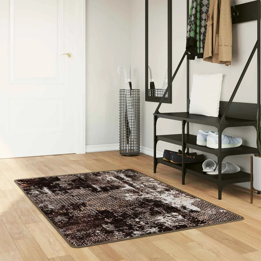 Coureur de Tapis MARSA Noir 100 x 200 cm Polyester et PVC