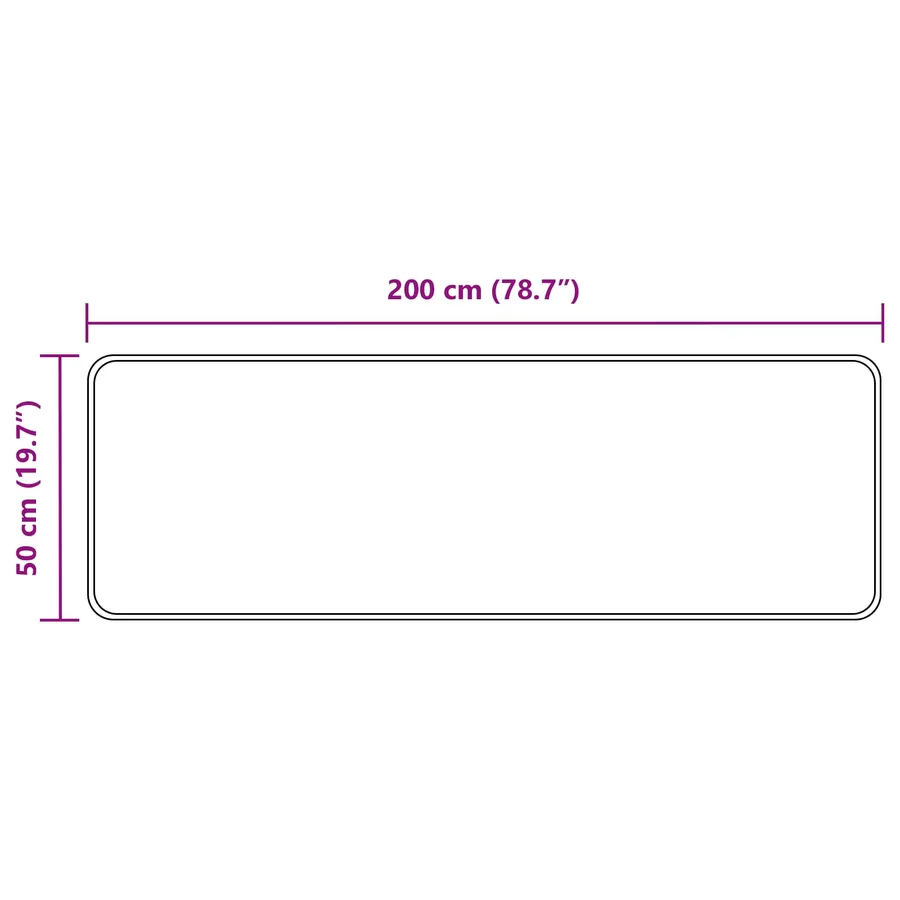 Coureur de Tapis MARSA Multicolore 50 x 200 cm Polyester et PVC - 7