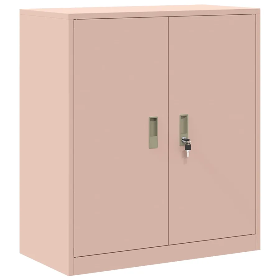 Armoire de rangement Rose 80 x 40 x 90 cm Acier - 2