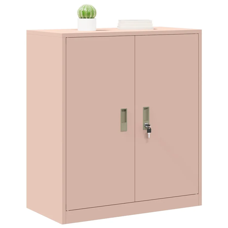 Armoire de rangement Rose 80 x 40 x 90 cm Acier - 3