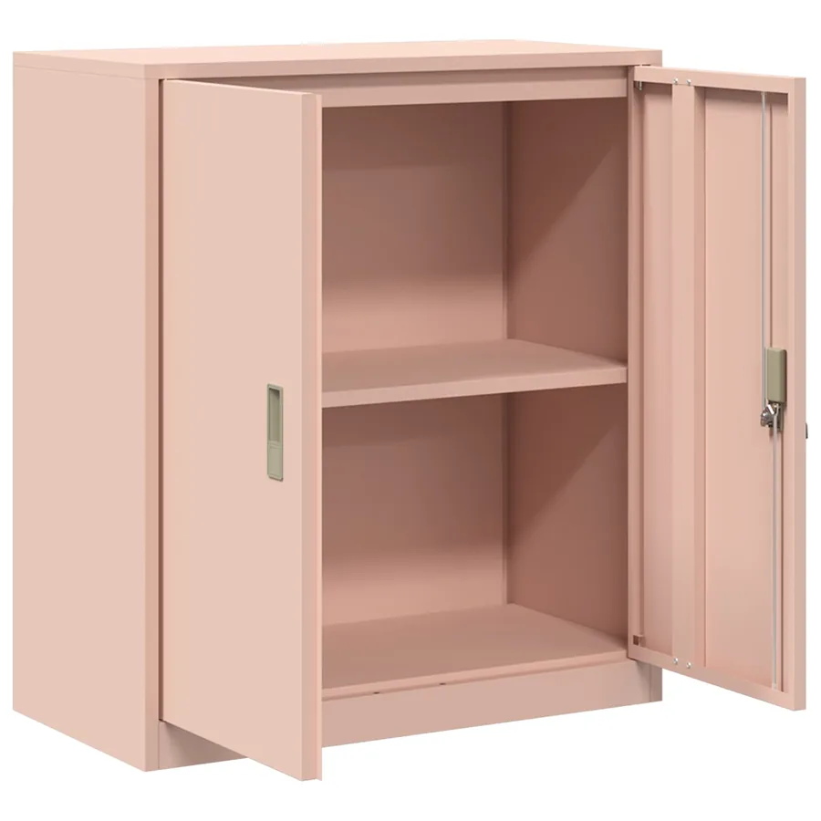 Armoire de rangement Rose 80 x 40 x 90 cm Acier - 5